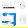 Cudy GS105U Switch Gigabit Ethernet 5 Puertos No Administrado, USB Tipo C, Blanco, Montaje de Pared