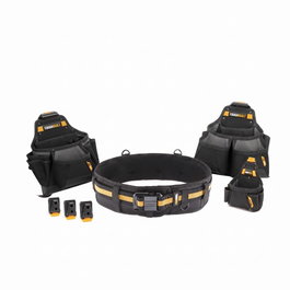 Toughbuilt Cinturón portaherramientas constructor pro con sistema ClipTech, juego de 4 piezas