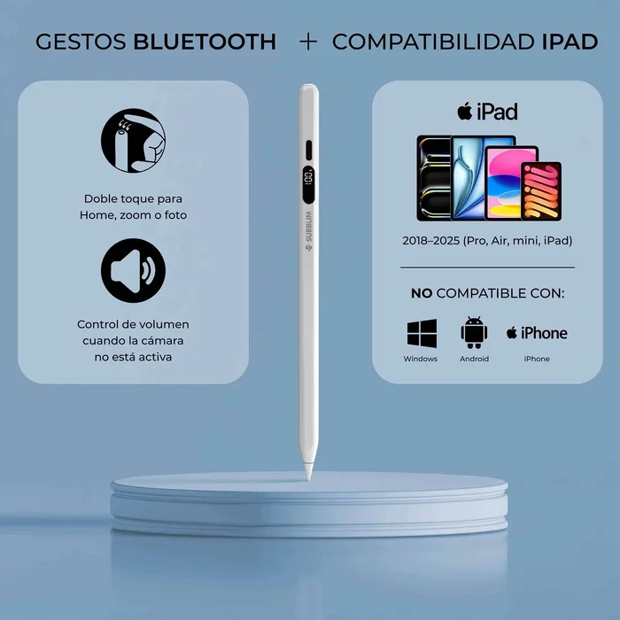 Subblim NoteFlow Pen para iPad, Blanco