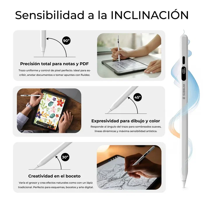 Subblim NoteFlow Pen para iPad, Blanco