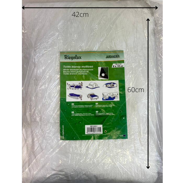 Riegolux Toldo Blanco Multiuso 8x10 90g