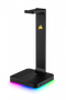 Corsair ST100 RGB Soporte para Auriculares Gaming Premium con Sonido Envolvente 7.1 e Iluminación RGB Personalizable de Aluminio