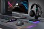 Corsair ST100 RGB Soporte para Auriculares Gaming Premium con Sonido Envolvente 7.1 e Iluminación RGB Personalizable de Aluminio