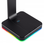 Corsair ST100 RGB Soporte para Auriculares Gaming Premium con Sonido Envolvente 7.1 e Iluminación RGB Personalizable de Aluminio