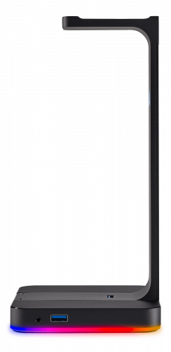 Corsair ST100 RGB Soporte para Auriculares Gaming Premium con Sonido Envolvente 7.1 e Iluminación RGB Personalizable de Aluminio