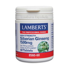 Lamberts Ginseng Siberiano 1500mg 60 tabletas