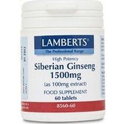 LAMBERTS Ginseng Siberiano 1500 mg 60 Tabletas