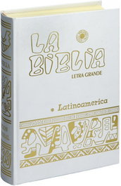 Verbo Divino, Biblia Latinoamérica letra grande blanca - Verbo Divino