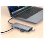 Conceptronic DONN06G Estación de Acoplamiento 9 en 1 USB-C con HDMI, PD y Ethernet, Gris