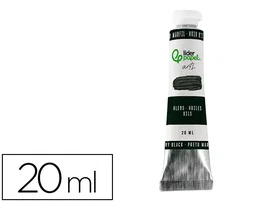 Liderpapel Pintura al Oleo Tubo de Aluminio 20 ml Negro
