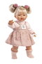 Llorens Muñeca Roberta Llorona con sonido, cuerpo de tela 33 cm - Incluye pilas y emite sonidos en español