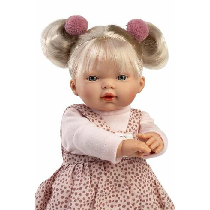 Llorens Muñeca Roberta Llorona con sonido y cuerpo de tela de 33 cm