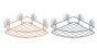 DKD Home Decor Estante de Metal y Plástico para Ducha 27x20x7 cm