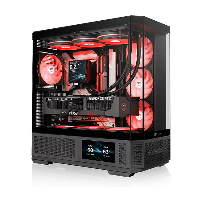 Thermaltake View 370 TG ARGB - Caja PC Midi Tower ATX Negro con Ventana de Cristal Templado, 4 Ventiladores ARGB, Soporte EATX Thermaltake View 370 TG ARGB - Caja PC Midi Tower ATX Negro con Ventana de Cristal Templado, 4 Ventiladores ARGB, Soporte EATX