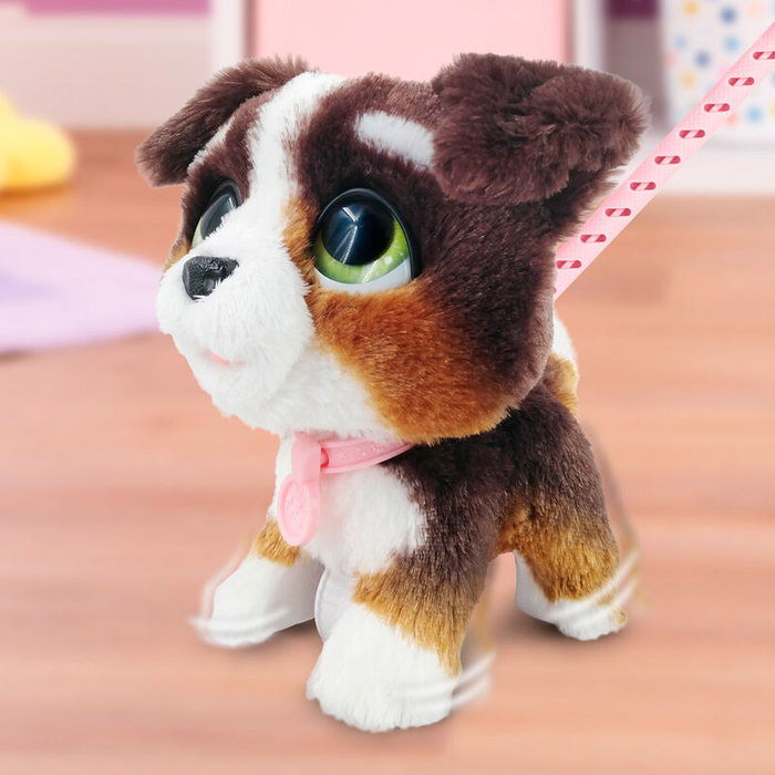 Just Play FurReal Walk-A-Lots Bernedoodle Interactivo con Correa