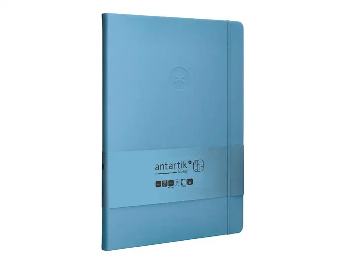 Antartik Cuaderno A4 Tapa Dura Hojas Cuadriculadas Azul Claro 100 Hojas 80gr FSC