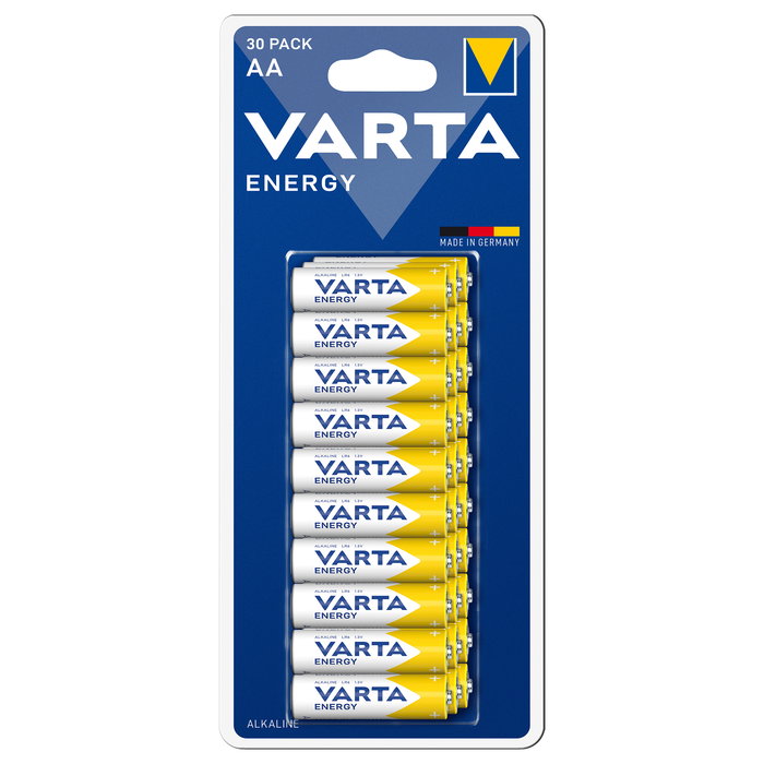 Varta Baterías AA (LR6) Energy 1.5V Alcalino - Blister 30 Unidades