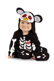 Disfraz para Bebés My Other Me Oso 0-6 Meses Día de los muertos (3 Piezas)