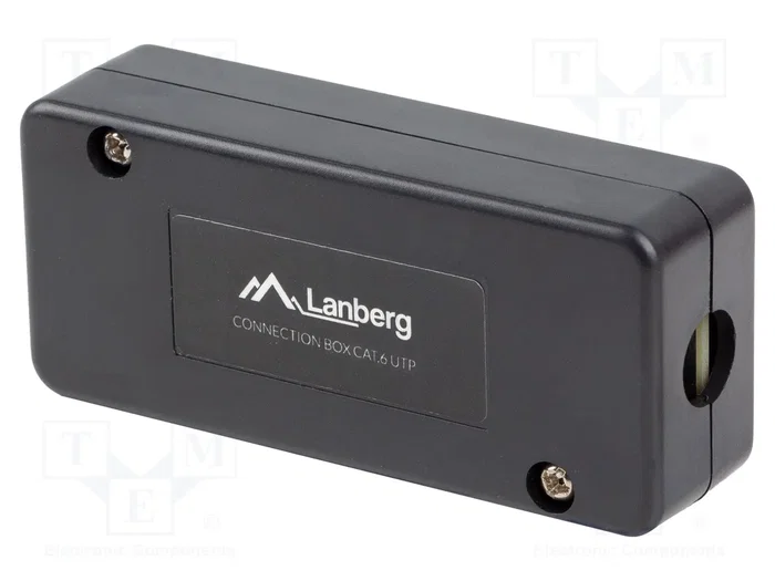Lanberg PLC-6UL1-B Caja de conexiones de red Cat6 U/UTP Negro