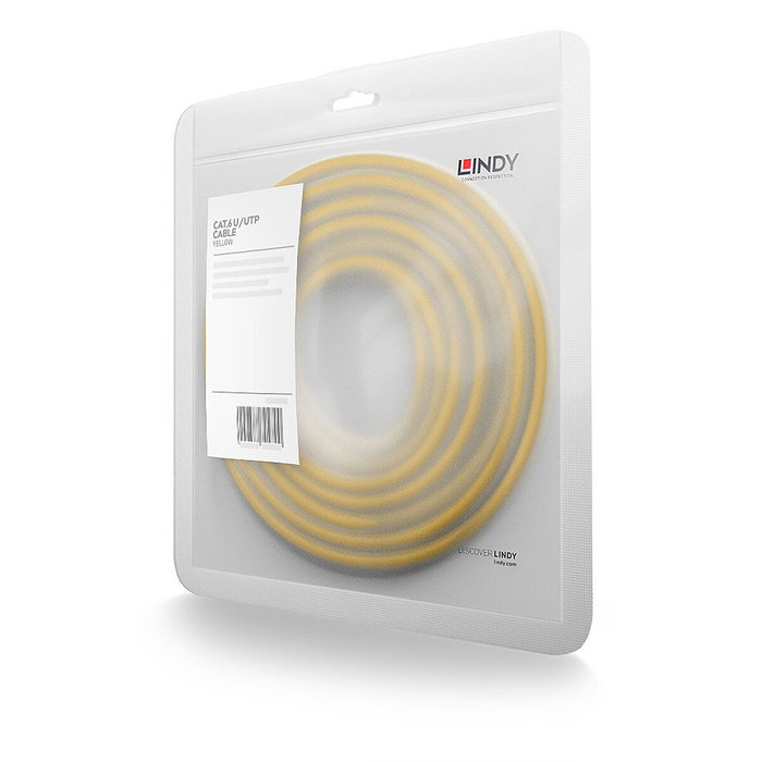 Lindy Cable de Red Cat6 U/UTP Amarillo 2m - Cable Ethernet para Conectividad de Alta Velocidad Lindy Cable de Red Cat6 U/UTP Amarillo 2m - Cable Ethernet para Conectividad de Alta Velocidad