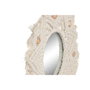 DKD Home Decor Espejo Boho Blanco Set de 3 Piezas 1 x 20 x 20 cm