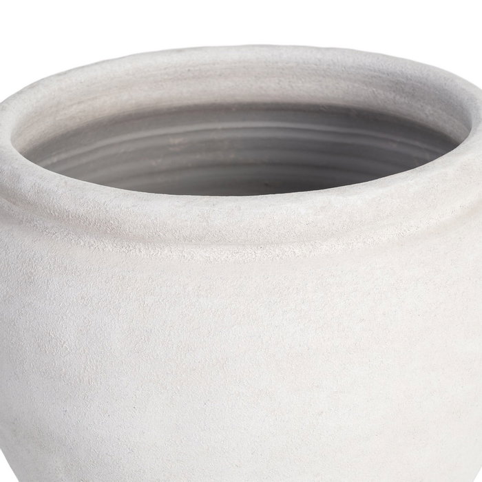 Ixia Macetero Blanco de Cerámica para Decoración 35 x 35 x 34 cm Ixia Macetero Blanco de Cerámica para Decoración 35 x 35 x 34 cm