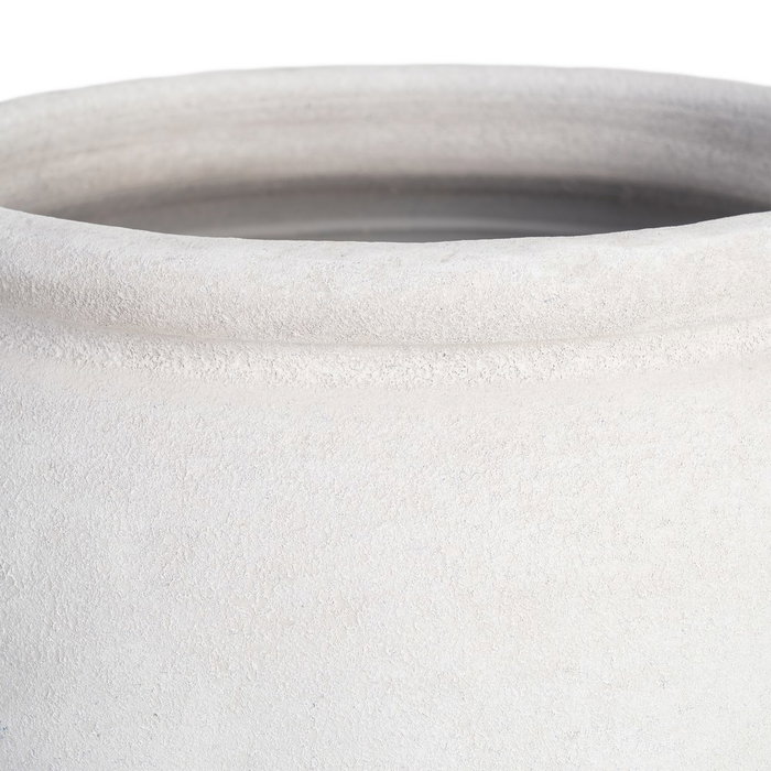 Ixia Macetero Blanco de Cerámica para Decoración 35 x 35 x 34 cm Ixia Macetero Blanco de Cerámica para Decoración 35 x 35 x 34 cm
