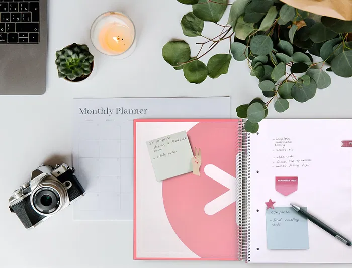 Antartik Cuaderno espiral micro A4 forrado 120 hojas 90gr liso 5 bandas color coral