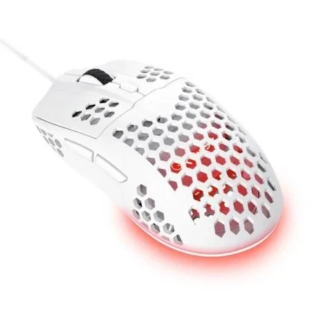 Trust Gaming GXT 929W Helox Ratón Gaming Óptico 6400 DPI Ultraligero 65g RGB 6 Botones Programables Cableado USB Blanco Trust Gaming GXT 929W Helox Ratón Gaming Óptico 6400 DPI Ultraligero 65g RGB 6 Botones Programables Cableado USB Blanco