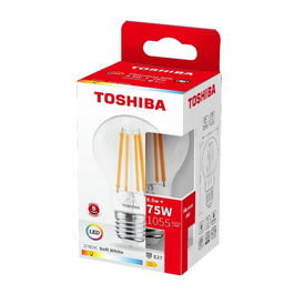 TOSHIBA Bombilla LED con Filamento A60, E27 8.5W 2700K, Luz Cálida