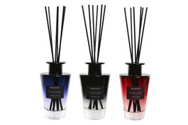 DKD Home Decor Ambientador Mikado Moderno Negro Azul Petroleo Rosé Cristal 200 ml 7 x 13 x 7 cm (3 Unidades)