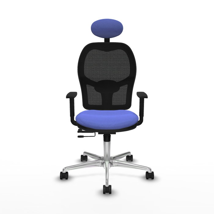 PIQUERAS Y CRESPO Silla de oficina Jorquera con mecanismo Sincro/Traslack Azul claro