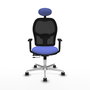 PIQUERAS Y CRESPO Silla de oficina Jorquera con mecanismo Sincro/Traslack Azul claro