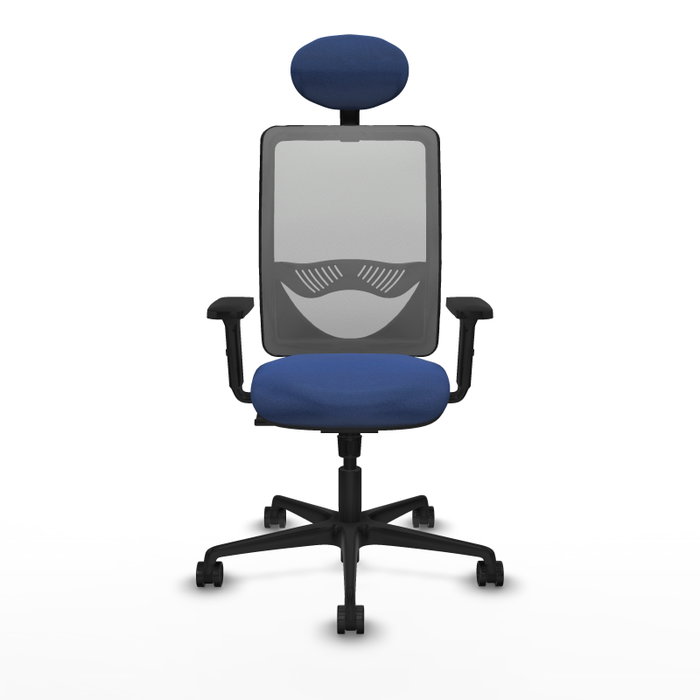 PIQUERAS Y CRESPO Silla de oficina Zulema, Mecanismo Sincro, Azul marino/Gris PIQUERAS Y CRESPO Silla de oficina Zulema, Mecanismo Sincro, Azul marino/Gris