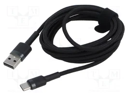 Baseus Cafule Cable USB a USB-C 2A 2m gris y negro