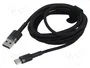 Baseus Cafule Cable USB a USB-C 2A 2m gris y negro