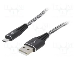 GEMBIRD Cable USB 2.0 de 2m con acabado textil