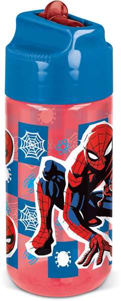 Botella plastico spiderman midnight flyer 430 ml.