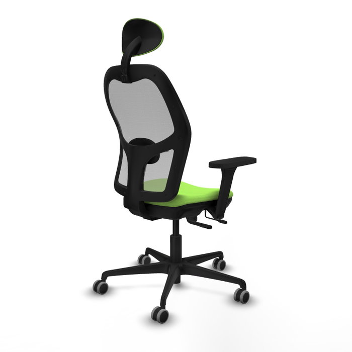 PIQUERAS Y CRESPO Silla de oficina Jorquera con mecanismo Sincro/Traslack, Pistacho y Gris