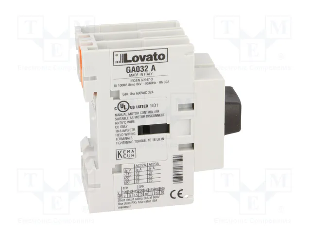 LOVATO ELECTRIC Interruptor de aislamiento GA 32A 3 polos