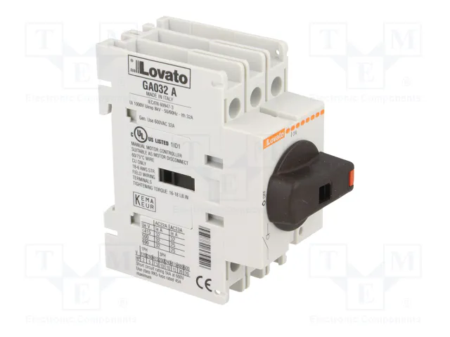 LOVATO ELECTRIC Interruptor de aislamiento GA 32A 3 polos