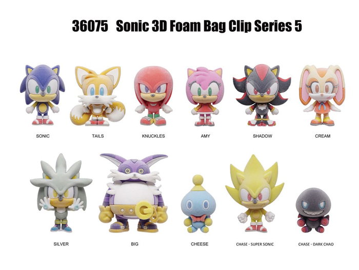 Sonic the Hedgehog Colgantes PVC Series 5 Expositor Flocking (24) Sonic the Hedgehog Colgantes PVC Series 5 Expositor Flocking (24)