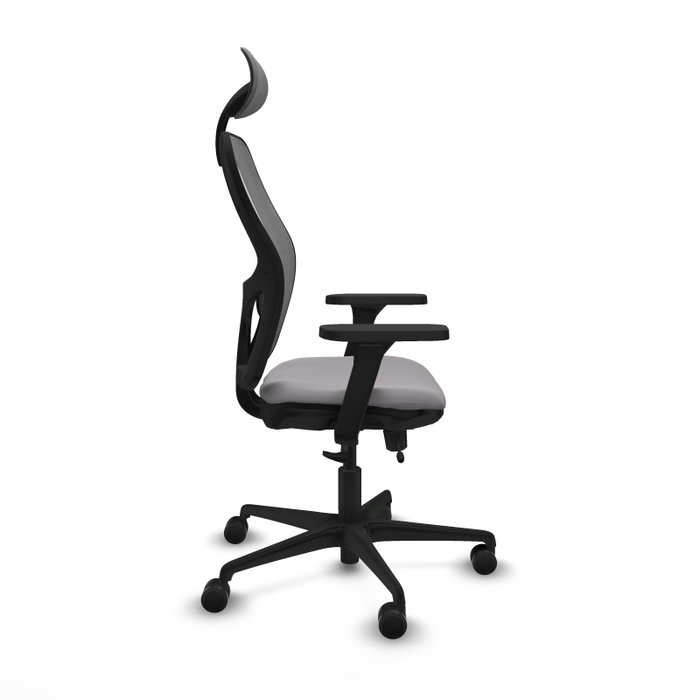 PIQUERAS Y CRESPO Silla de oficina Jorquera Gris con Mecanismo Sincro/Traslack