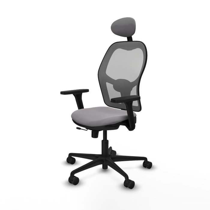 PIQUERAS Y CRESPO Silla de oficina Jorquera Gris con Mecanismo Sincro/Traslack