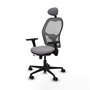 PIQUERAS Y CRESPO Silla de oficina Jorquera Gris con Mecanismo Sincro/Traslack