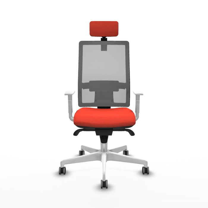 PIQUERAS Y CRESPO Silla de oficina Horna con mecanismo Sincro, Naranja oscuro y Gris PIQUERAS Y CRESPO Silla de oficina Horna con mecanismo Sincro, Naranja oscuro y Gris