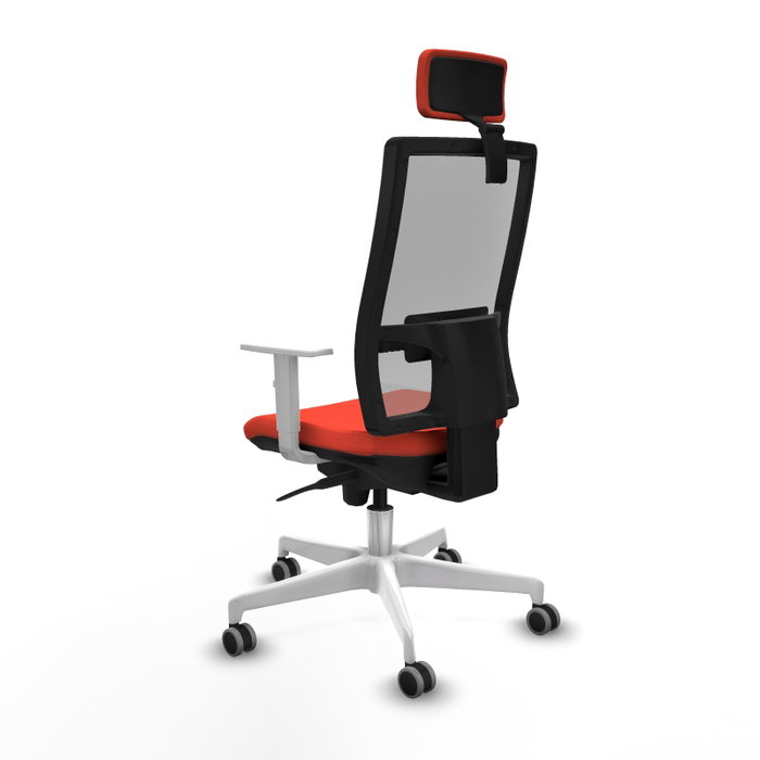 PIQUERAS Y CRESPO Silla de oficina Horna con mecanismo Sincro, Naranja oscuro y Gris PIQUERAS Y CRESPO Silla de oficina Horna con mecanismo Sincro, Naranja oscuro y Gris