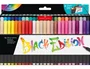 Faber-Castell Black Edition Rotuladores con Punta de Pincel, Colores Surtidos, 50 Unidades