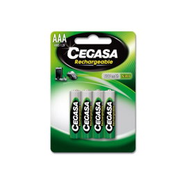 Cegasa Pilas Recargables HR03 800 mAh 1,2V (4 unidades)