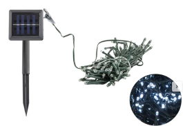 DKD Home Decor Guirnalda de Luces LED Solar Blanco Cálido 200L 5mm